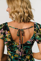 Alisa Maxi Dress | Black Floral